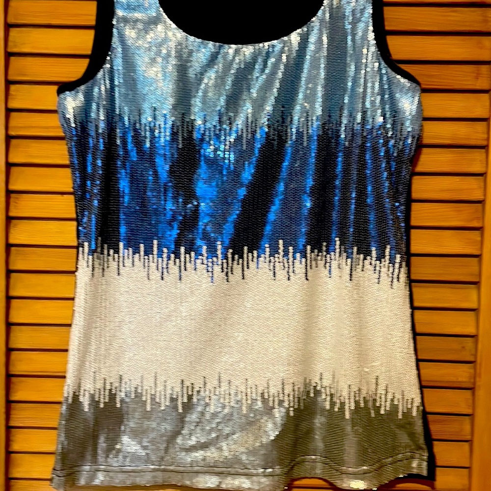 Ladies sequined tank top, super comfortable